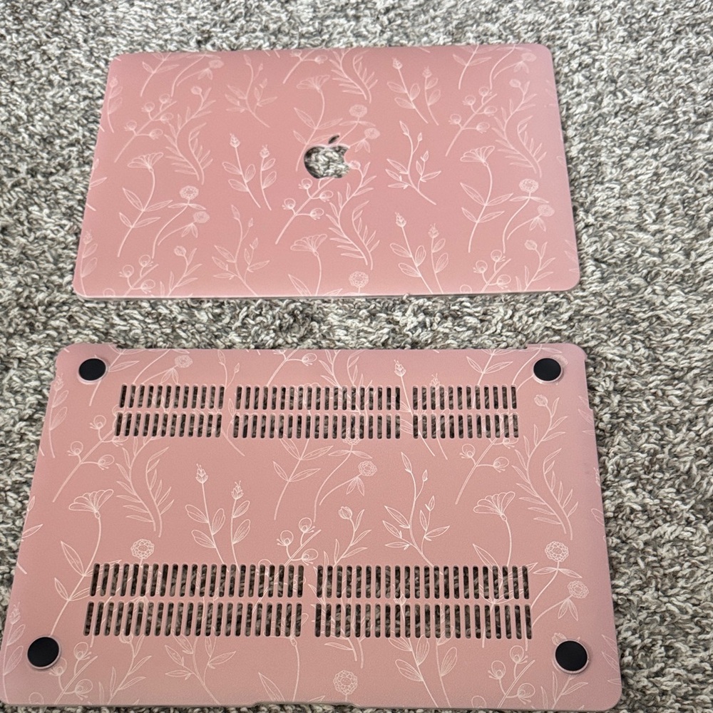 Apple Pink Floral MacBook Air  Cover